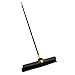 Quickie Cleaning Bulldozer 24-Inch Push Broom, 60-Inch Steel Handle, Smooth Surface Bristles, with Scraper for Stuck on Mess, Indoor/Outdoor Floors in Home/Garage/Basement/Driveway Use