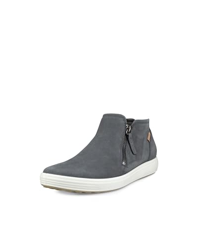 ECCO Women's Women's Soft 7 Low Cut Zip Boot, Dark Shadow Nubuck, 35 M EU (4-4.…