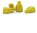 500 PCS Yellow Winged Wire Connectors, Easy Twist-On Ribbed Cap - UL Listed Certified