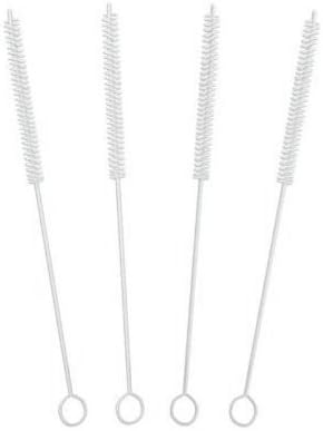 Hansi Naturals Nylon Bristle Brushes 3/8" x 12" Straw Pipe cleaner Narrow brush set, Use with 420 cleaner
