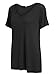 Floerns Women's Solid V Neck Short Sleeve Casual Tee Shirt Top