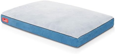 Therapeutic Dog Bed Memory Foam Extra Small Deluxe Comfort in Blue - Great for Dogs with Arthritis or Bone Problems - Removable, Washable Cover w/ Non Skid Bottom