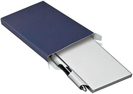 Ten Pocket notebook with pen cod.EL6020 cm 11,2x7,2x1h by Varotto & Co, aluminum, S - Image 4