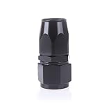 AN10 Straight Fitting Adaptor Car Performance Swivel Hose End Adapter Black