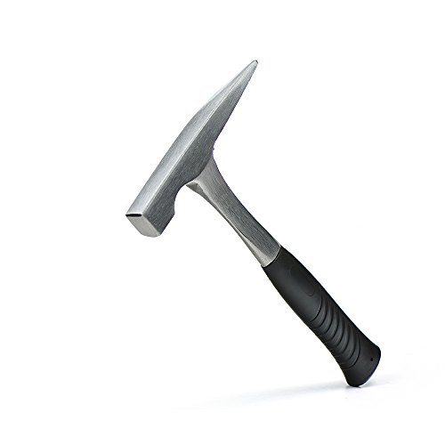 Hampous 22oz Rock Pick Hammer With Skid Handle, 11-Inch
