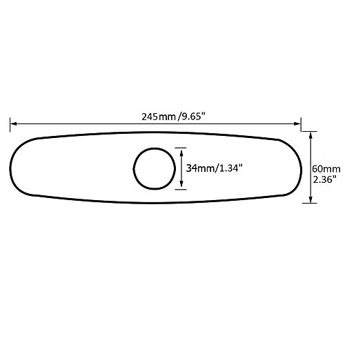 Delle Rosa Kitchen Sink Faucet Hole Cover Deck Plate Escutcheon Oil Rubbed Bronze