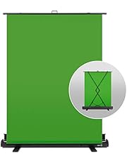 Elgato Green Screen - Collapsible chroma key panel for background removal with auto-locking frame, wrinkle-resistant chroma-green fabric, aluminum hard case, ultra-quick setup and breakdown