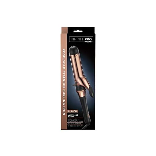 INFINITIPRO BY CONAIR Rose Gold Titanium Curling Iron, 1 ½-inch Curling Iron - Image 5