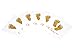 YuanKanJu 100 Baby Shower Napkins Custom Oh Baby Design - Party Decorations - 3 Ply Beverage, Cocktail Napkins - Perfect Boy and Girl Baby Shower Serviettes - True to Color Gold Feet Prints