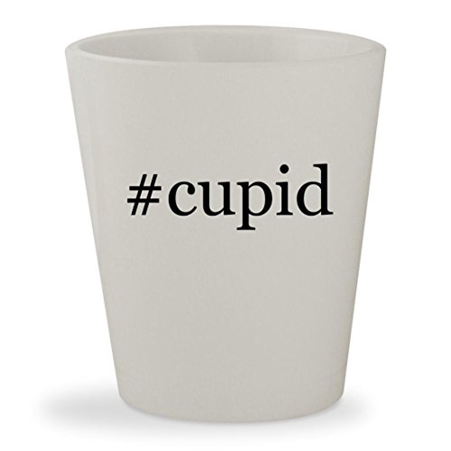 #cupid - White Hashtag Ceramic 1.5oz Shot Glass