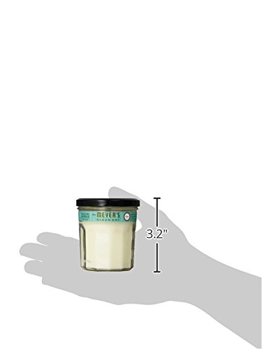 Mrs. Meyer's Soy Candle, Basil, 7.2-Ounce Glass Jars (Pack of 6)