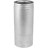 DirectVent Pro Adjustable Pipe Galvalume - 4" x 6 5/8" Diameter x 11" - 17" Length