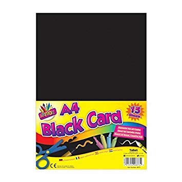Artbox Activity Card - Black - Pack of 15 A4 Sheets
