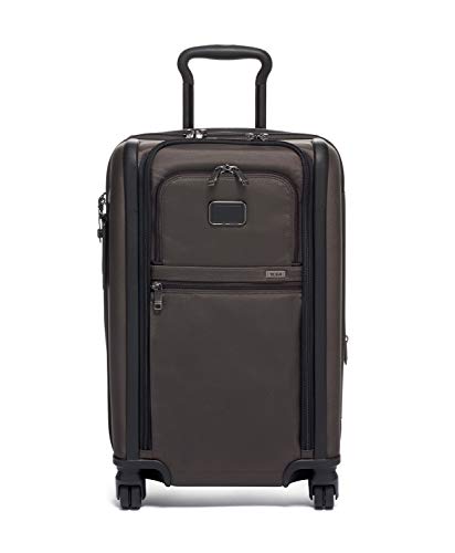 TUMI - Alpha 3 International Dual Access 4 Wheeled Carry-On Luggage - 22 Inch Rolling Suitcase for Men and Women - Coffee