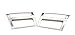 2PCS Silver Steel Interior Side Air Outlet Diffuser Vent Cover Trim For BMW X5 E70 2008-2013