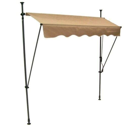 D&L Markise Klemmmarkise 350cm Balkonmarkise Sonnenschutz Handkurbel 56020 Einziehbar, Höhenverstellbar, manuell – Bild 7