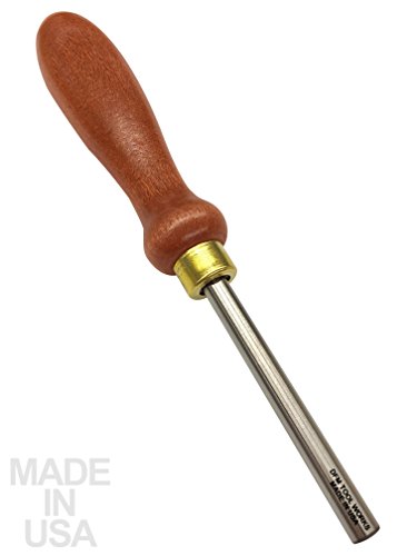 DFM Tool Works Cabinet Scraper Burnisher Tool - MADE IN USA - with Hard Maple Handle and Super Hard High Speed Steel Rod