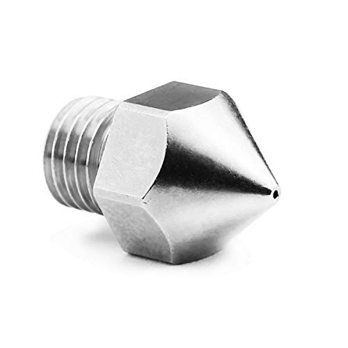 micro swiss Plated Wear Resistant Nozzle for Creality CR-10S Pro/CR-10 MAX Original hotend ONLY (M6x.75mm Threads) .6mm