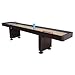 Shuffleboard Table 12 Ft Set Hardwood Block Surface Home Game - Dark Cherry