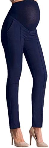 Maternity Pants Pregnant Women High Waist Skinny Work Office Pant Straight Leg Pants Ankle Pants Trousers