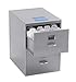Miniature File Cabinet for Business Cards with Built-in Digital Clock, PI-9617