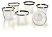 Love You Too Much 100 Poshware Gold Rim Plastic Wine Glasses – 9 oz Party Cups – Fancy Disposable Cocktail Glasses – Elegant Clear/Golden Trimmed – for Your Wedding, Bridal Shower, Cocktail Party.