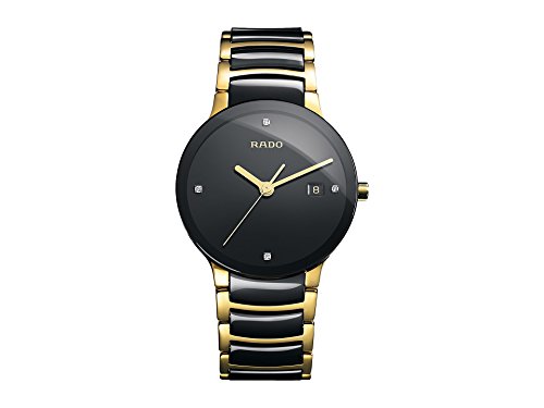 RADO Mens Centrix - R30929712 Two-Tone Black/Yellow Gold One Size