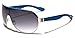 Men's Flat Top Sport Shied Aviator Sunglasses - Multiple Colors