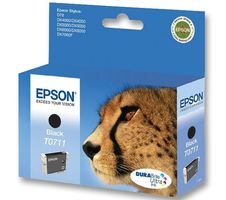 Original Druckerpatronen Epson T0711 (Dreierpack, 3 x Schwarz) Tintenpatronen für Epson Stylus B40W BX600FW BX300f BX610FW BX