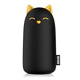 EMIE Kitten 10000mAh Portable Charger ,5V 2.1A Cartoon Cute Cat Fast Charging Power Bank USB Battery Pack External Battery for iPhone 7 Plus 6 6S Plus 5S Samsung iPad and more