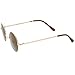 zeroUV - Small Retro Lennon Inspired Style Neutral-Colored Lens Round Metal Sunglasses 41mm