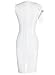 VfEmage Women's Celebrity Elegant Ruched Wear to Work Party Prom Bodycon Dress 1157 WHT 14