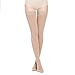 PPXGOGO Compression Socks, Firm Support 20-30 mmHg Gradient Thigh High Compression Stockings with Silicone Band. Treatment for Running, Edema, Varicose Veins Nursing.(Nude-Closed,L)