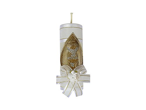 Baptism Kit Christening Catholic Handmade includes Rosary Towel Candle and Shell Kit De Bautizo Religious Gift