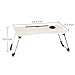 Laptop Desk,Laptop Bed Tray Table Large Foldable Laptop Notebook Stand Desk with Ipad and Cup Holder Perfect for Eating Breakfast, Reading Book, Working,Watching Movie on Bed/Couch/Sofathumb 3