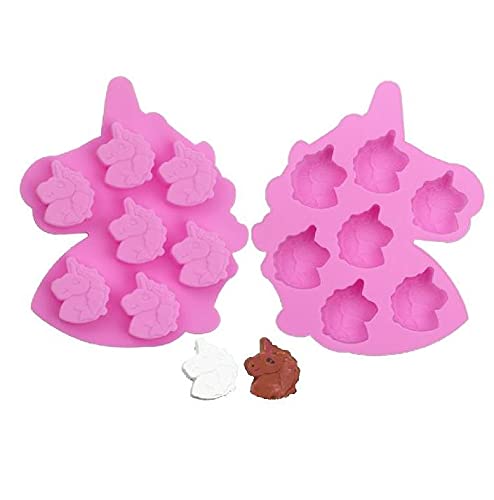 Golddunes Unicorn Silicone Mould Ice, Yoghurt, Candy, Sweet, Jelly, Wax, Chocolate Muffin, Soap, Baking Mould