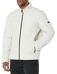 DKNY Men's Jon Quilted Stand Collar Puffer