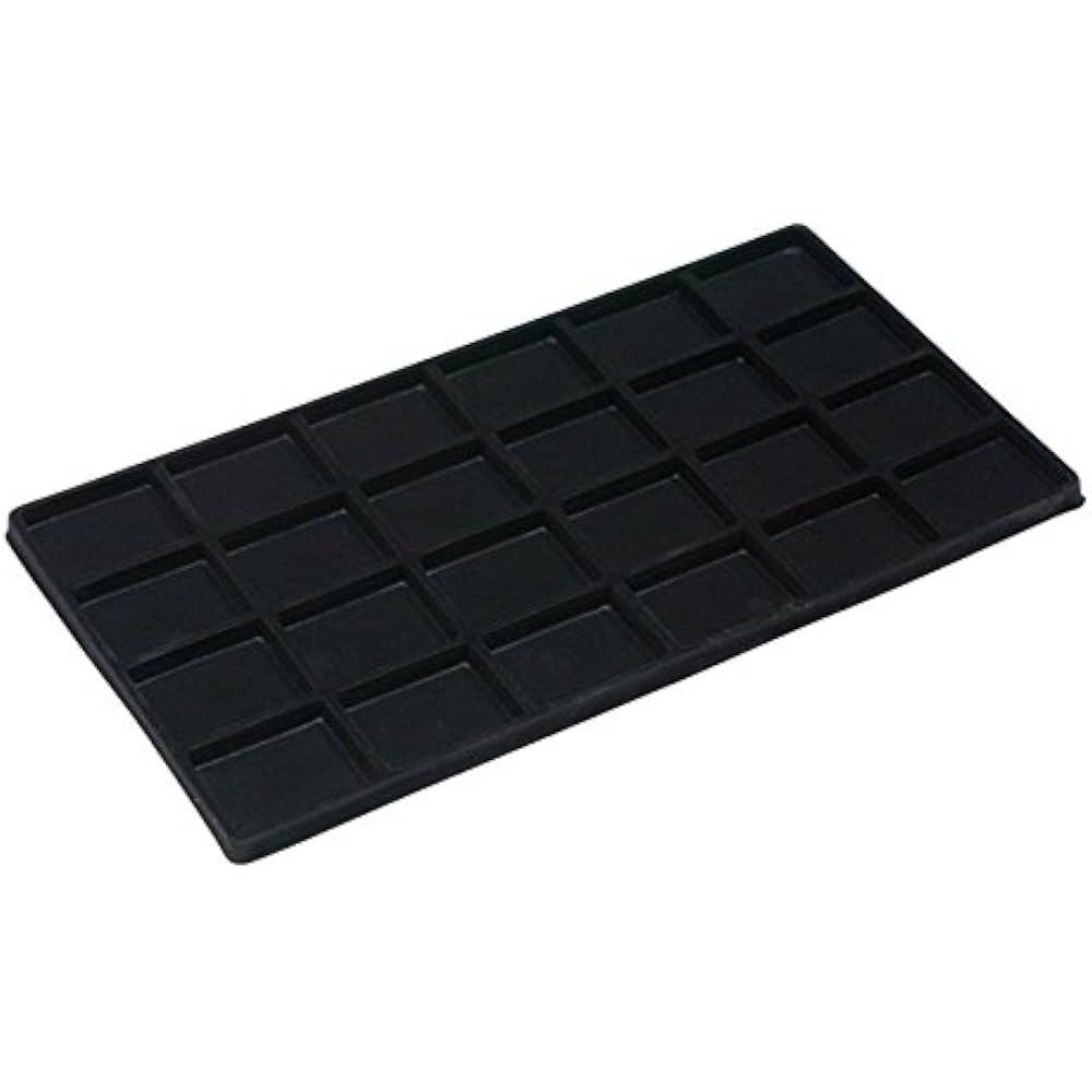 Jewelry Trays 2 Black 24 Slot Pendant Showcase Display
