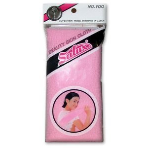 Salux Nylon Japanese Beauty Skin Bath Wash Cloth/Towel - Pink by SALUX
