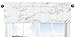 Sweet Jojo Designs Window Treatment Valance for Modern Grey, Black and White Marble Collection