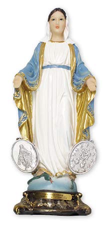 Cross My Heart Miraculous Medal 5" Plaster Statue Boxed