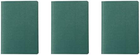 Moma Muji Notebook Passport Pack of 3, Size (4.92 x 3.46 in) Dot Grid, 24 Sheets (Japan Import) (Green)