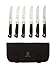 Mercer Culinary Genesis 7-Piece Forged Steak Knife Set, Steel/Black