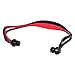 Iwoo Sports Wireless Bluetooth Headset Headphone Earphone for Cell Phone Iphone Laptop Pc(red)