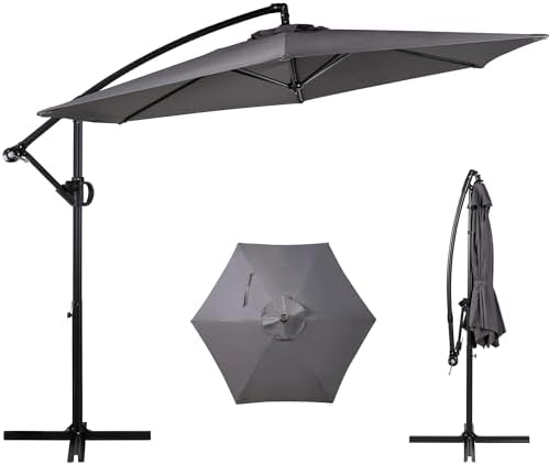 close patio umbrella Otryad 14.86 ft. Steel Market Outdoor Patio Umbrella with 12-Ribs, Crank  Open/Close System, Double Sided Umbrella in Orange QS-YQ716