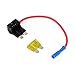 Pixnor 12V ATO ATC Add A Circuit Fuse Tap Piggy Back Standard Blade Fuse Holder with 20A Blade Fuse - Size M