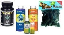 Hydro Galaxy Rooting Gel, Replacement Plugs, and pH Control Kit