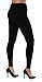 Compression Footless Pantyhose for Women 20-30mmHg - Graduated Compression Leggings for Pregnancy, Swelling, Varicose Veins Circulation, DVT - Black, Large - A717BL3