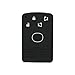 SEGADEN Silicone Cover Protector Case Holder Skin Jacket Compatible with MAZDA 4 Button Smart Card Remote Key Fob CV4534 Black
