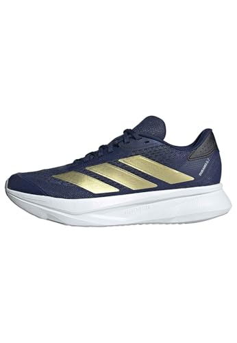 Adidas Women's Duramo SL 2 Running, Dark Blue/Gold Metallic/Halo Silver, 5.5